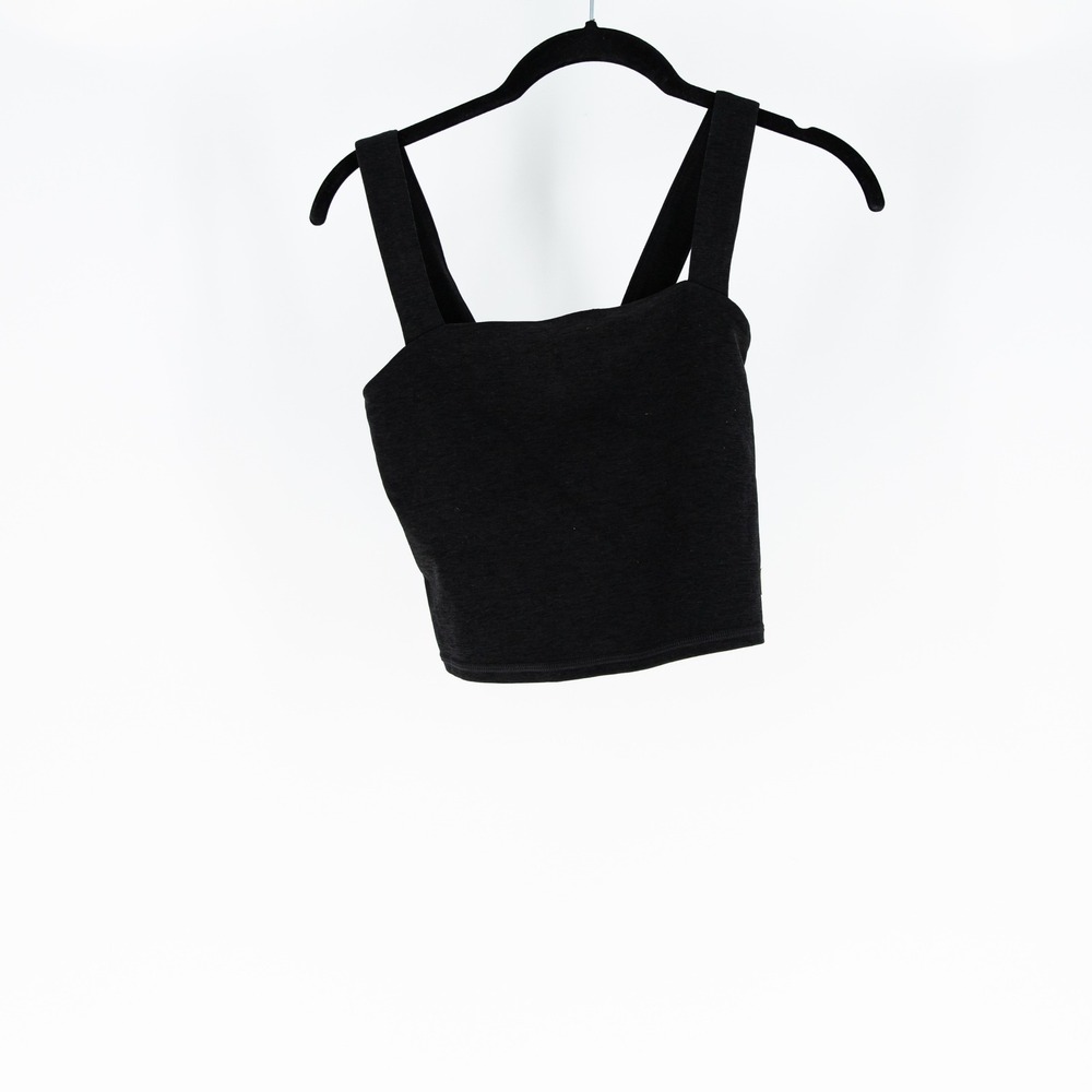 Vuori Women's Elevation Square Neck Athletic Work Out Tank Top Black Small